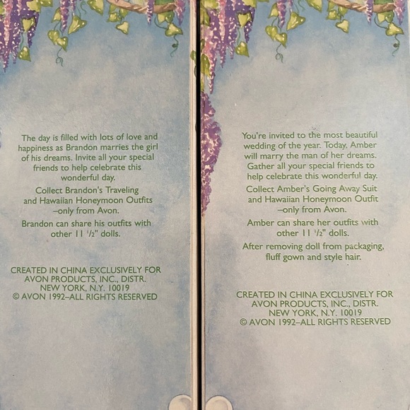 Avon Barbie Amber and Brandon Bride and Groom BUNDLE - Picture 7 of 8